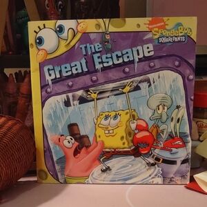 Nickelodeon SpongeBob SquarePants The Great Escape Book - Yellow and Purple